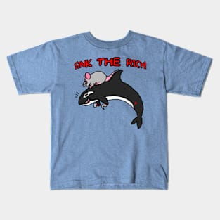 Sink the Rich! (Full Color Version) Kids T-Shirt